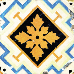 6" x 6" Gold Snowflake Peel and Stick Removable Tiles - Homeroots