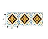 8" x 8" Gold Snowflake Peel and Stick Removable Tiles - Homeroots - Flyclothing LLC