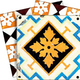 4" x 4" Snowflake and Diamond Peel and Stick Removable Tiles - Homeroots