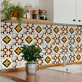 7" x 7" Snowflake and Diamond Peel and Stick Removable Tiles - Homeroots - Flyclothing LLC