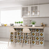 8" x 8" Snowflake and Diamond Peel and Stick Removable Tiles - Homeroots - Flyclothing LLC