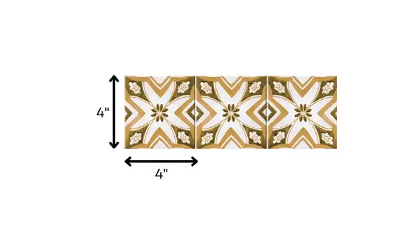 4" x 4" Papaya Peel and Stick Removable Tiles - Homeroots - Flyclothing LLC