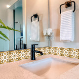 5" x 5" Papaya Peel and Stick Removable Tiles - Homeroots - Flyclothing LLC