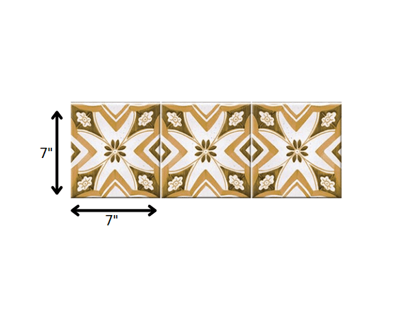 7" x 7" Papaya Peel and Stick Removable Tiles - Homeroots - Flyclothing LLC