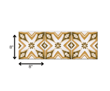 8" x 8" Papaya Peel and Stick Removable Tiles - Homeroots - Flyclothing LLC