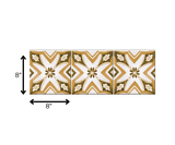 8" x 8" Papaya Peel and Stick Removable Tiles - Homeroots