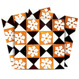 4" x 4" Mini Snowflakes and Squares Peel and Stick Removable Tiles - Homeroots - Flyclothing LLC