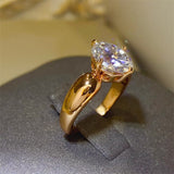 2 Carat Moissanite 925 Sterling Silver Ring - Trendsi