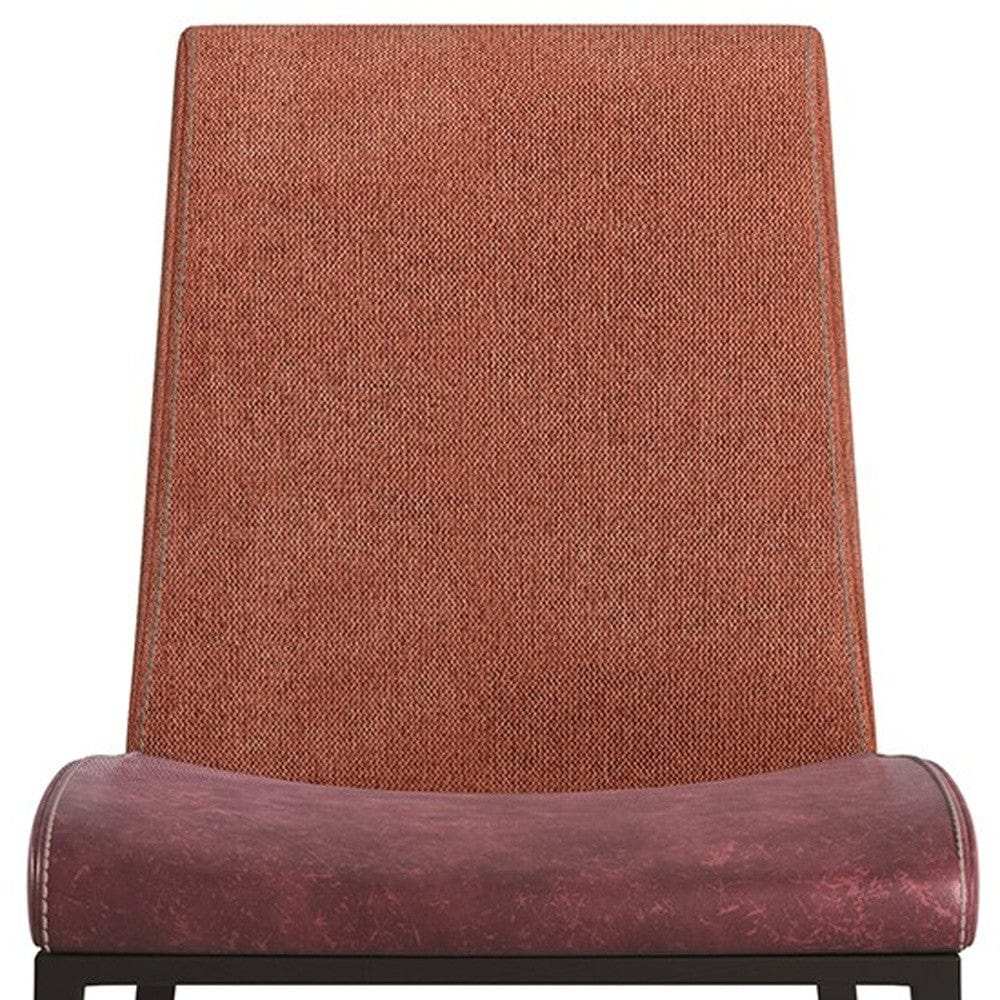 Set of Two Brown and Rust Stainless Steel Chairs - Homeroots - Flyclothing LLC