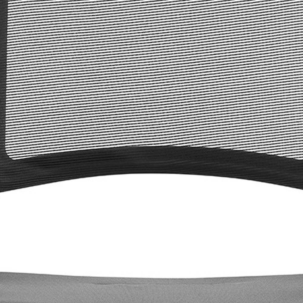 Set of Two Black Gray and Black Mesh Conference Office Chair - Homeroots - Flyclothing LLC