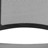 Set of Two Black Gray and Black Mesh Conference Office Chair - Homeroots