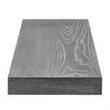 43" Dark Gray Whitewash Wooden Floating Shelf - Homeroots