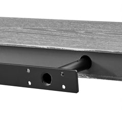 43" Dark Gray Whitewash Wooden Floating Shelf - Homeroots
