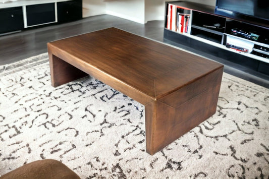 Modern Copper Tone Coffee Table - Homeroots