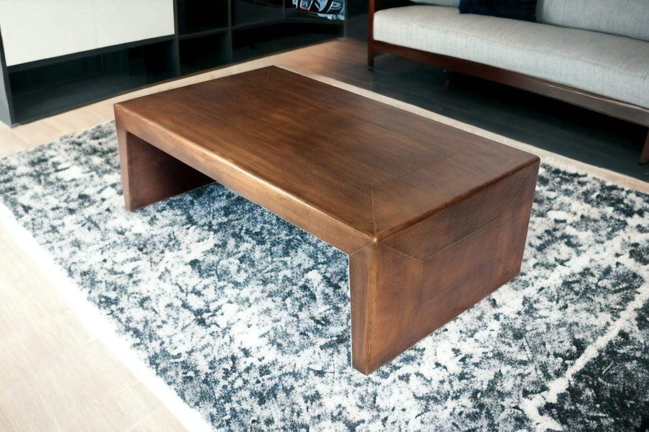 Modern Copper Tone Coffee Table - Homeroots - Flyclothing LLC