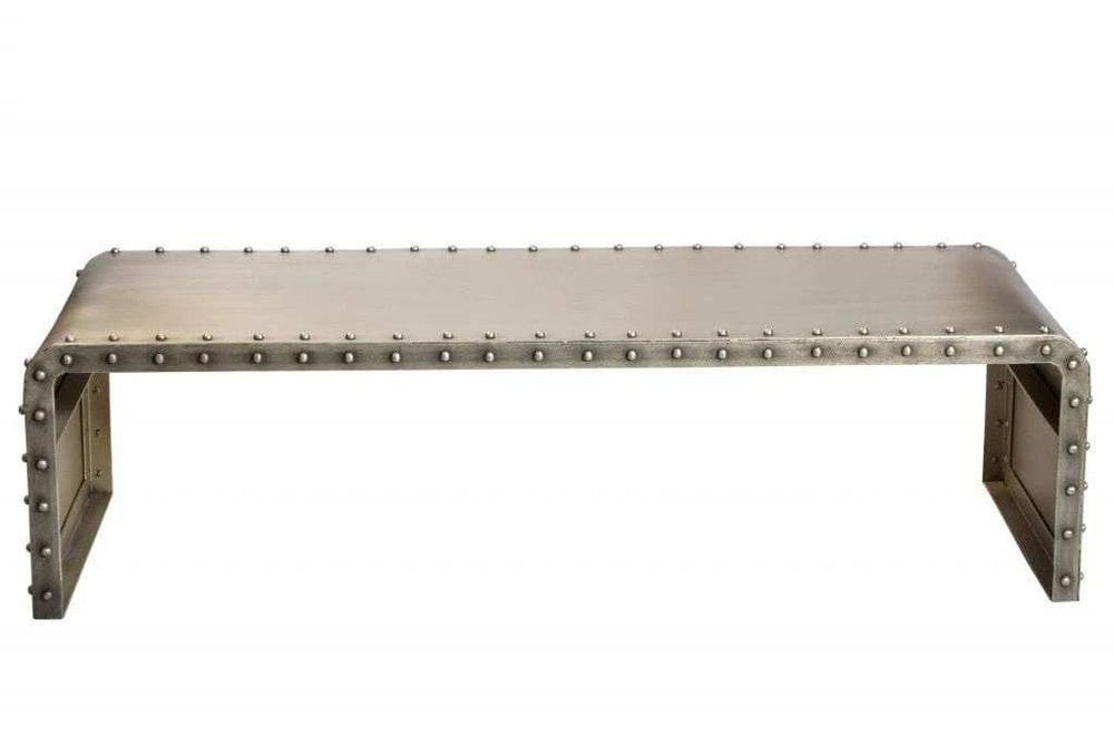 Bench Shaped Metal Coffee Table - Homeroots - Flyclothing LLC