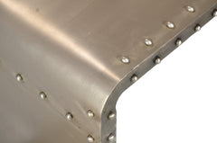 Bench Shaped Metal Coffee Table - Homeroots