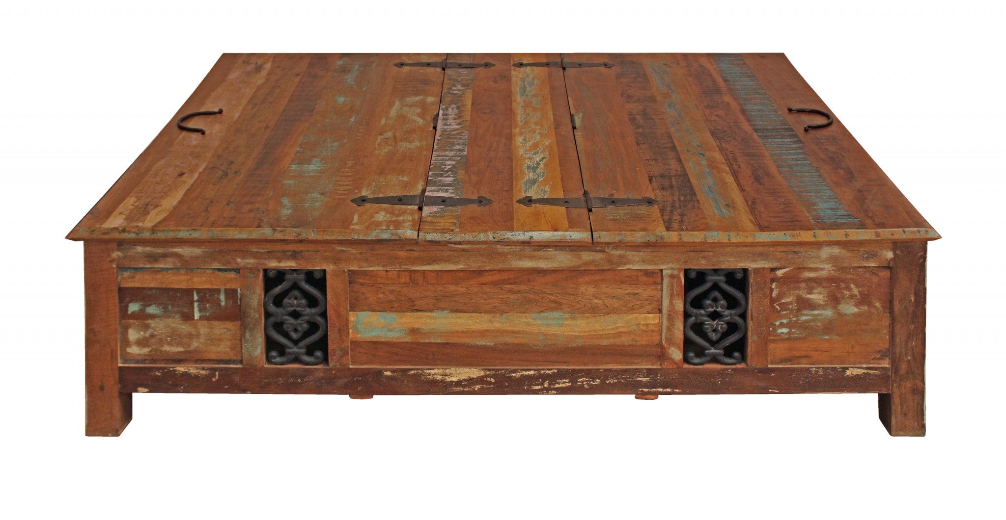 Rectangular Storage Wood Coffee Table - Homeroots