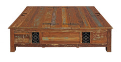 Rectangular Storage Wood Coffee Table - Homeroots
