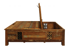 Rectangular Storage Wood Coffee Table - Homeroots