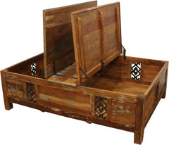 Rectangular Storage Wood Coffee Table - Homeroots