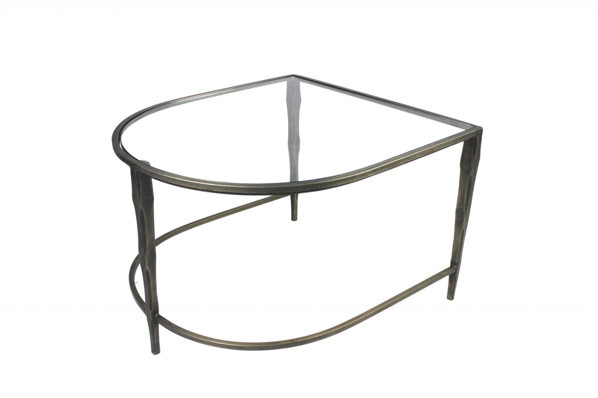 Set of 2 Black Marble Top and Glass Coffee Tables - Homeroots