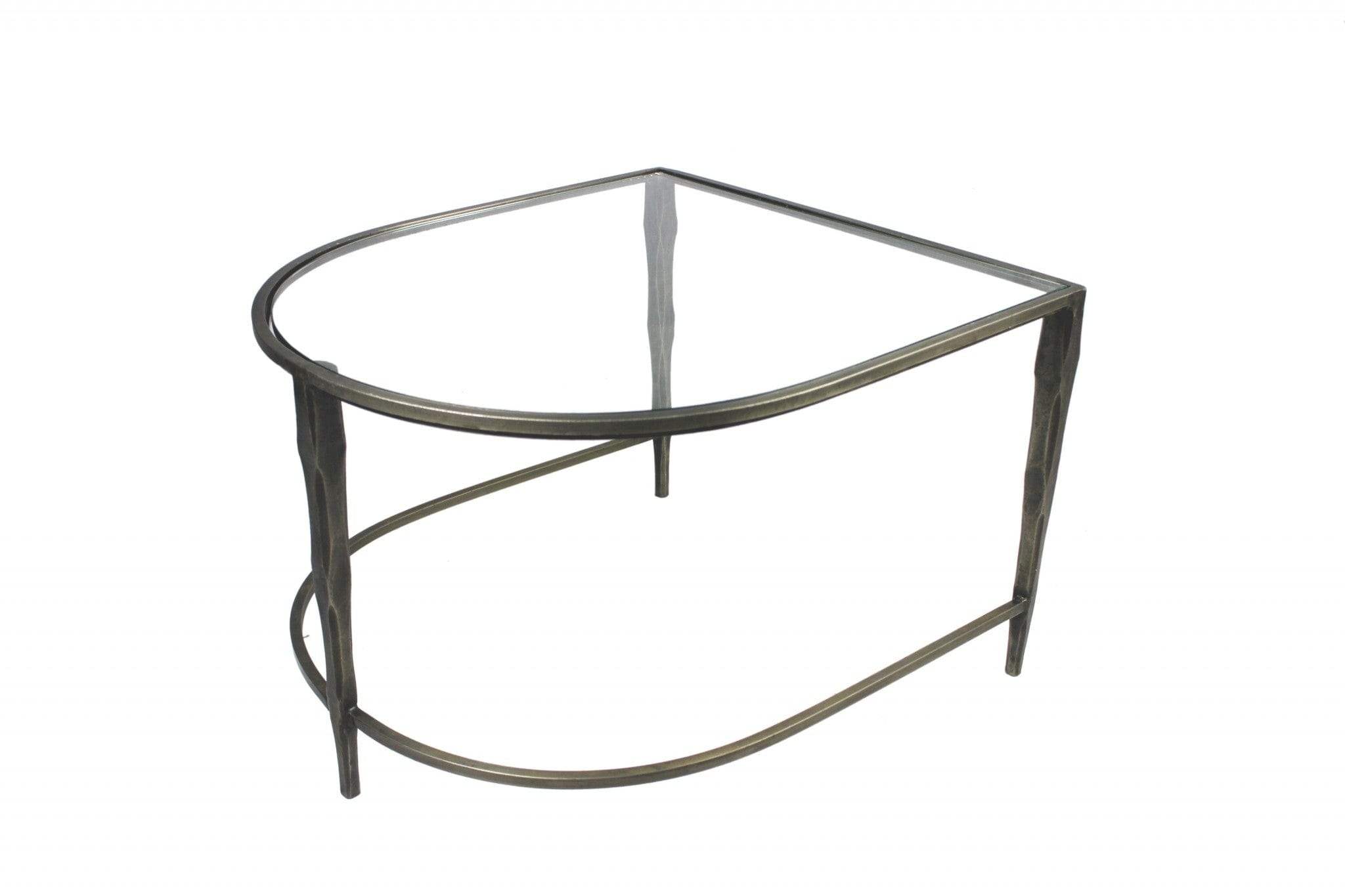 Set of 2 Black Marble Top and Glass Coffee Tables - Homeroots - Flyclothing LLC