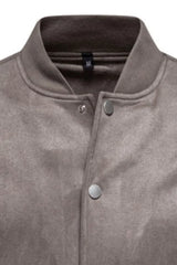 Men's Baseball Collar Snap Down Jacket - Trendsi - Flyclothing LLC