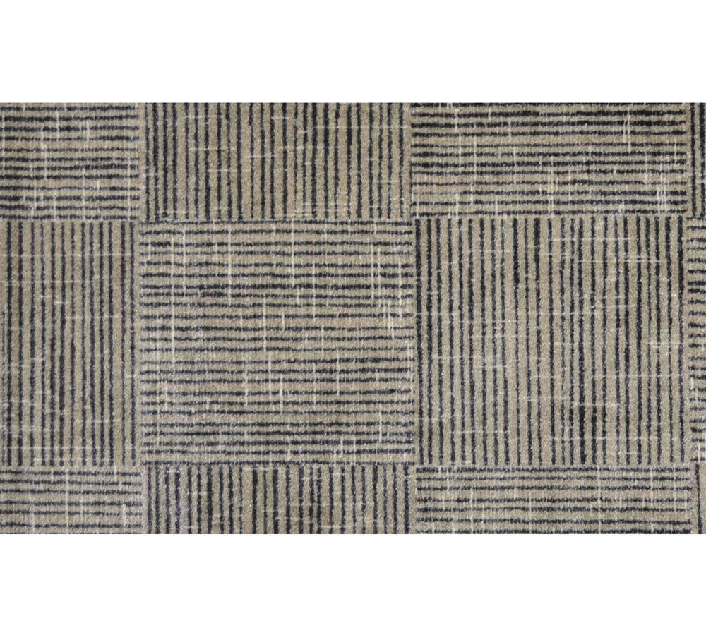 2' X 4' Modern Geo Lines in Squares Washable Floor Mat - Homeroots - Flyclothing LLC