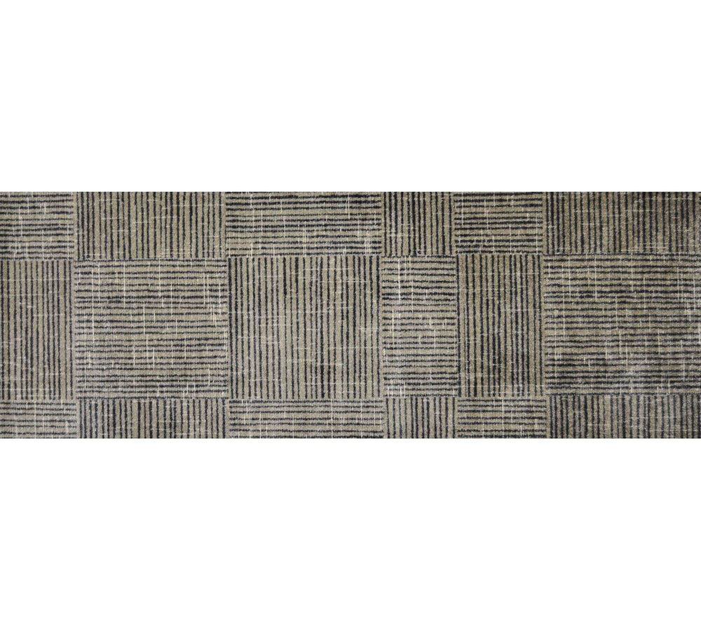 2' X 6' Modern Geo Lines in Squares Washable Runner Rug - Homeroots - Flyclothing LLC