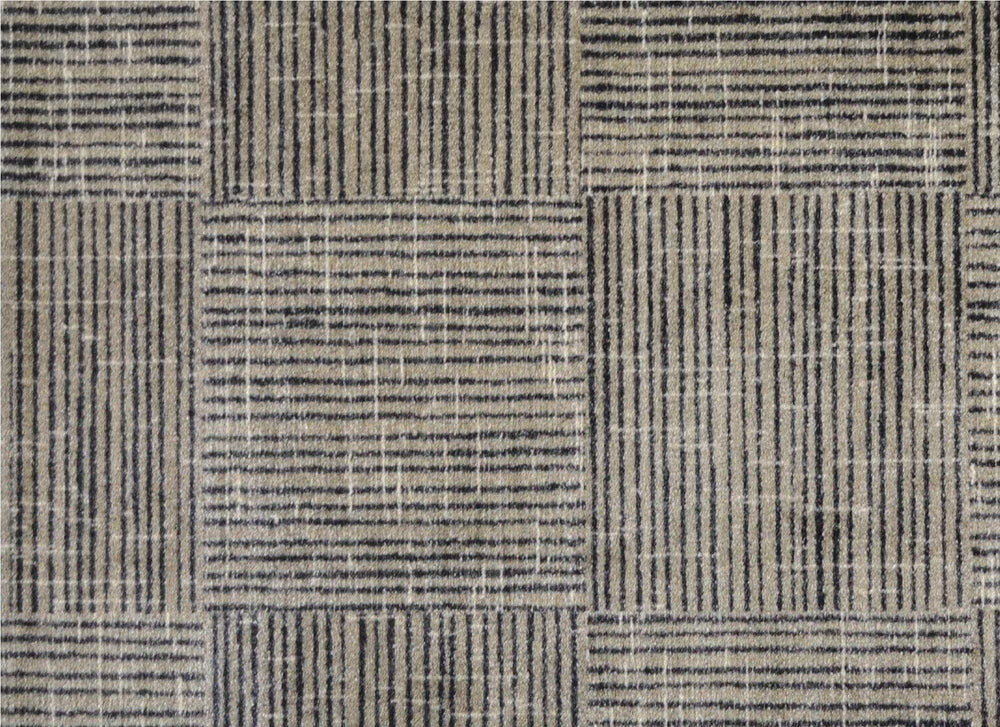 2' X 3' Modern Geo Lines in Squares Washable Floor Mat - Homeroots - Flyclothing LLC