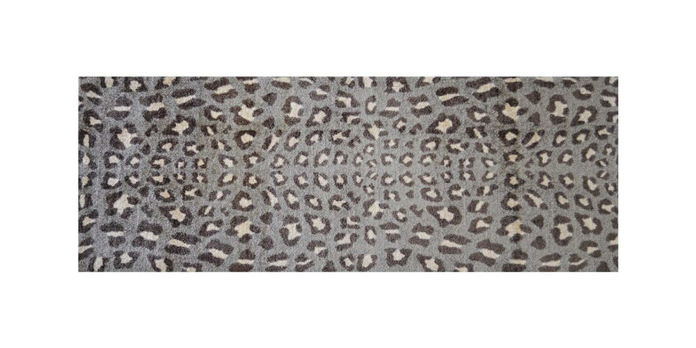 2' X 6' Gray and Brown Cheetah Washable Runner Rug - Homeroots - Flyclothing LLC