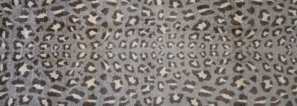 2' X 6' Gray and Brown Cheetah Washable Runner Rug - Homeroots - Flyclothing LLC