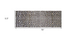 2' X 6' Gray and Brown Cheetah Washable Runner Rug - Homeroots - Flyclothing LLC