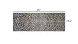 2' X 6' Gray and Brown Cheetah Washable Runner Rug - Homeroots - Flyclothing LLC