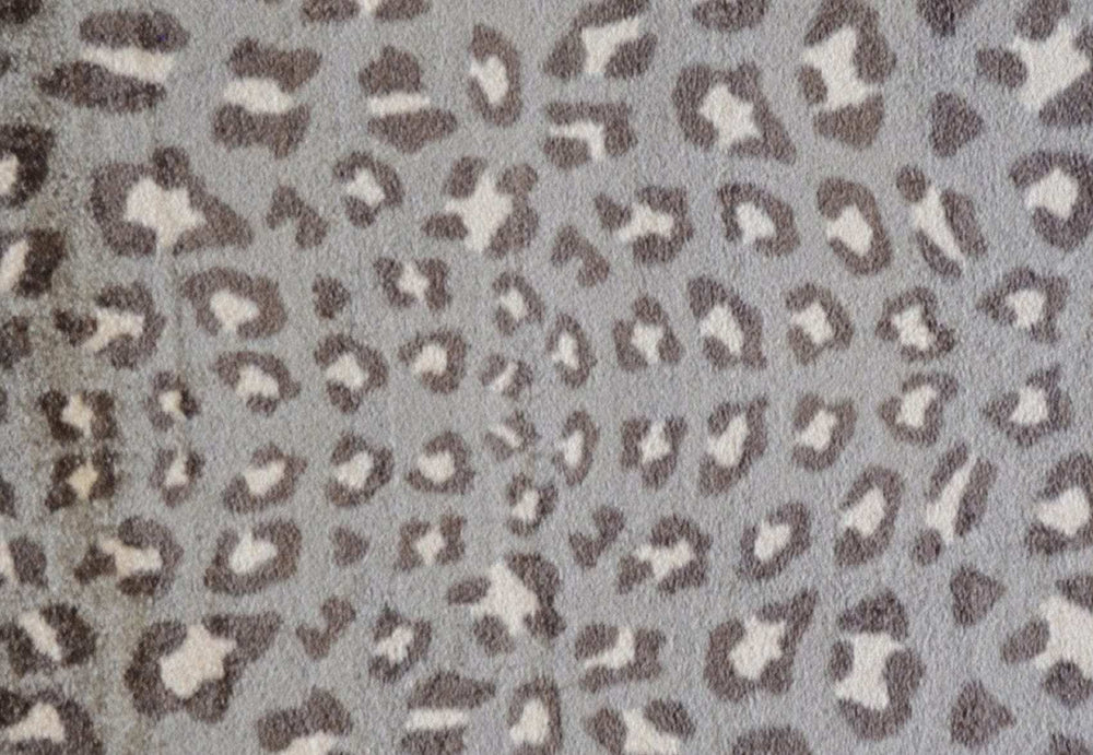 2' X 3' Gray and Brown Cheetah Washable Floor Mat - Homeroots - Flyclothing LLC