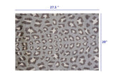 2' X 3' Gray and Brown Cheetah Washable Floor Mat - Homeroots - Flyclothing LLC