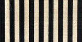 2' X 4' Black and Tan Wide Stripe Washable Floor Mat - Homeroots