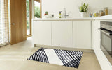 2' X 3' Black and Gray Abstract Arrow Washable Floor Mat - Homeroots - Flyclothing LLC