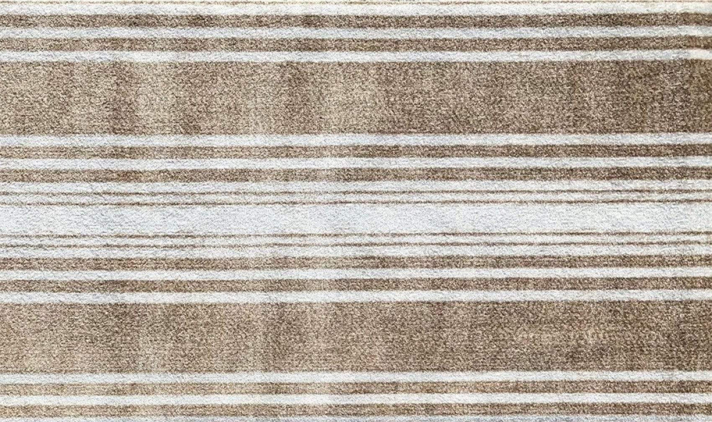 2' X 4' Sandy Shores Regatta Stripe Washable Floor Mat - Homeroots - Flyclothing LLC