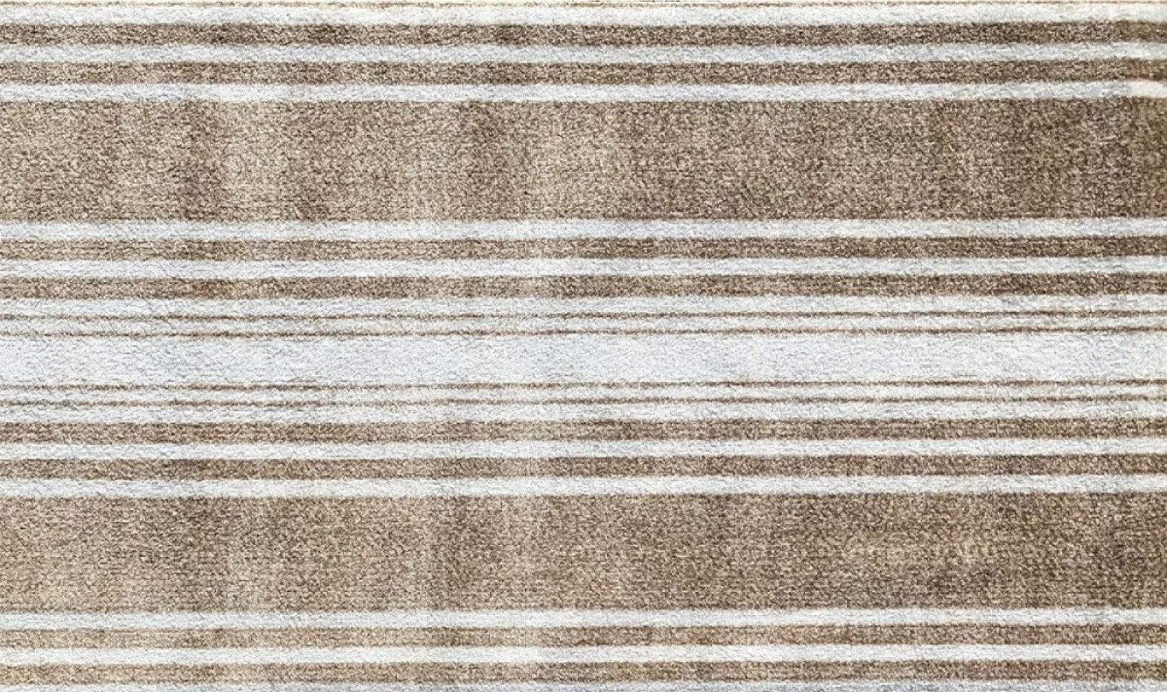 2' X 4' Sandy Shores Regatta Stripe Washable Floor Mat - Homeroots - Flyclothing LLC