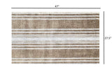 2' X 4' Sandy Shores Regatta Stripe Washable Floor Mat - Homeroots - Flyclothing LLC