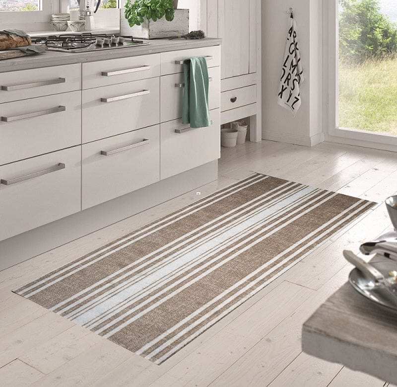 2' X 4' Sandy Shores Regatta Stripe Washable Floor Mat - Homeroots - Flyclothing LLC