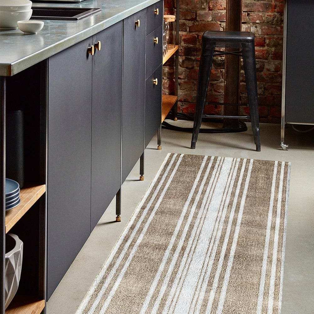 2' X 6' Sandy Shores Regatta Stripe Washable Runner Rug - Homeroots - Flyclothing LLC