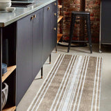 2' X 6' Sandy Shores Regatta Stripe Washable Runner Rug - Homeroots - Flyclothing LLC