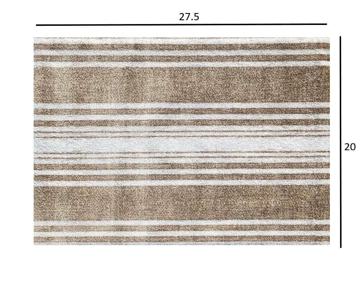 2' X 3' Sandy Shores Regatta Stripe Washable Floor Mat - Homeroots