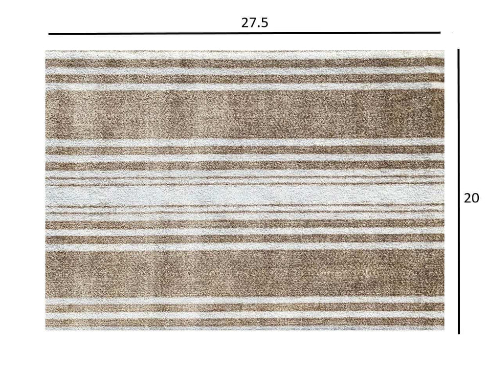 2' X 3' Sandy Shores Regatta Stripe Washable Floor Mat - Homeroots - Flyclothing LLC