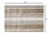 2' X 3' Sandy Shores Regatta Stripe Washable Floor Mat - Homeroots