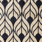 2' X 3' Graphite and Tan Abstract Leaves Washable Floor Mat - Homeroots - Flyclothing LLC