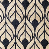 2' X 3' Graphite and Tan Abstract Leaves Washable Floor Mat - Homeroots - Flyclothing LLC